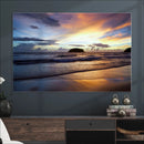 Beach Sunset Wall Art Canvas Print – Tropical Ocean Waves