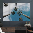 Tropical Palm Trees Wall Art Canvas Print – Framed