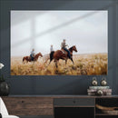 Western Cowboys Wall Art Canvas Print – Rustic Prairie