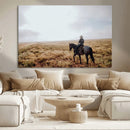 Cowboy Wall Art Canvas Print – Framed Western Ranch Scene by MyGreatCanvas | Canvas Wall Art Prints | Photo Prints & Wall Decor