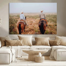 Cowboy Wall Art Canvas Print – Framed Western Ranch Scene by MyGreatCanvas | Canvas Wall Art Prints | Photo Prints & Wall Decor