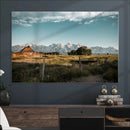 Rustic Farmhouse Wall Art Canvas Print – Teton Range Mormon