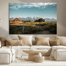 Rustic Farmhouse Wall Art Canvas Print – Framed Mountain by MyGreatCanvas | Canvas Wall Art Prints | Photo Prints & Wall Decor