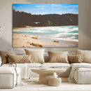 Tranquil Beach Wall Art Canvas Print – Framed Blue Ocean by MyGreatCanvas | Canvas Wall Art Prints | Photo Prints & Wall Decor