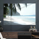 Tropical Beach Wall Art Canvas Print – Framed Serene Ocean