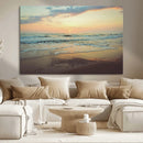 Sunset Seascape Wall Art Canvas Print – Framed Pastel Ocean by MyGreatCanvas | Canvas Wall Art Prints | Photo Prints & Wall Decor