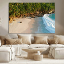 Tropical Beach Wall Art Canvas Print, Framed Ocean Waves and by MyGreatCanvas | Canvas Wall Art Prints | Photo Prints & Wall Decor
