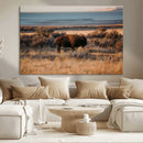 Western Framed Bison Wall Art Canvas Print by MyGreatCanvas | Canvas Wall Art Prints | Photo Prints & Wall Decor
