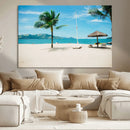 Tropical Beach Wall Art Canvas Print – Framed Palm Tree by MyGreatCanvas | Canvas Wall Art Prints | Photo Prints & Wall Decor