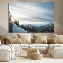 Snowy Mountains Wall Art Canvas Print – Framed Alpine by MyGreatCanvas | Canvas Wall Art Prints | Photo Prints & Wall Decor