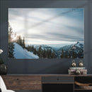Snowy Mountain Wall Art Canvas Print – Frosty Peaks Alpine