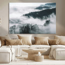 Foggy Forest Landscape Wall Art Canvas Print – Misty by MyGreatCanvas | Canvas Wall Art Prints | Photo Prints & Wall Decor