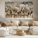 Majestic Elk Herd Winter Canvas, Elk Herd Winter Landscape by MyGreatCanvas | Canvas Wall Art Prints | Photo Prints & Wall Decor