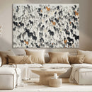 Wild Horse Stampede Wall Art Canvas Print – Monochrome by MyGreatCanvas | Canvas Wall Art Prints | Photo Prints & Wall Decor