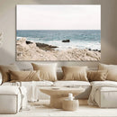 Coastal Ocean View Wall Art Canvas Print – Serene Rocky by MyGreatCanvas | Canvas Wall Art Prints | Photo Prints & Wall Decor