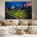 Target Field Wall Art Canvas Print – Baseball Stadium Scene, by MyGreatCanvas | Canvas Wall Art Prints | Photo Prints & Wall Decor