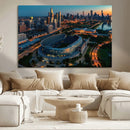 Chicago Bears Soldiers Field Wall Art Canvas Print – Framed