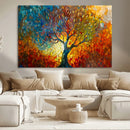 Yggdrasil Tree of Life Mosaic Stained Glass Wall Art, Tree