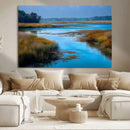 Tranquil Marshland Wall Art Canvas Print – Blue Water by MyGreatCanvas | Canvas Wall Art Prints | Photo Prints & Wall Decor