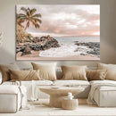 Tropical Beach Wall Art Canvas Print – Palm Trees Rocky by MyGreatCanvas | Canvas Wall Art Prints | Photo Prints & Wall Decor
