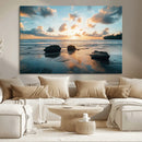 Rocky Ocean Sunset Wall Art Print – Seaside Canvas Dramatic by MyGreatCanvas | Canvas Wall Art Prints | Photo Prints & Wall Decor