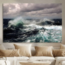 Stormy Ocean Waves Canvas Wall Art – Framed Turbulent Sea by MyGreatCanvas | Canvas Wall Art Prints | Photo Prints & Wall Decor