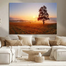 Golden Sunrise Landscape Canvas Wall Art – Framed Misty by MyGreatCanvas | Canvas Wall Art Prints | Photo Prints & Wall Decor