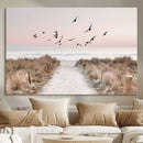 Coastal Pathway Canvas Wall Art Print – Framed Seaside by MyGreatCanvas | Canvas Wall Art Prints | Photo Prints & Wall Decor