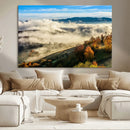 Misty Autumn Hills Wall Art Canvas Print, Foggy Forest by MyGreatCanvas | Canvas Wall Art Prints | Photo Prints & Wall Decor