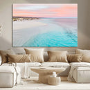 Serene Pastel Beach Wall Art Canvas Print, Tranquil Coastal by MyGreatCanvas | Canvas Wall Art Prints | Photo Prints & Wall Decor