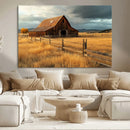 Golden Sunset Barn Wall Art Canvas Print, Rustic Autumn Farm by MyGreatCanvas | Canvas Wall Art Prints | Photo Prints & Wall Decor