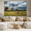 Rustic Stormy Barn Wall Art Canvas Print, Moody Country Farm by MyGreatCanvas | Canvas Wall Art Prints | Photo Prints & Wall Decor