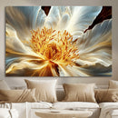 Golden Abstract Flower Canvas Wall Art, Modern Botanical by MyGreatCanvas | Canvas Wall Art Prints | Photo Prints & Wall Decor