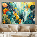 Luminous Abstract Ocean Garden Wall Art Canvas Print, by MyGreatCanvas | Canvas Wall Art Prints | Photo Prints & Wall Decor