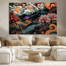 Whimsical Abstract Landscape Wall Art Canvas Print, Colorful by MyGreatCanvas | Canvas Wall Art Prints | Photo Prints & Wall Decor