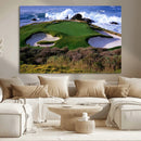 Ocean Cliff Golf Course Wall Art Canvas Print – Waves by MyGreatCanvas | Canvas Wall Art Prints | Photo Prints & Wall Decor