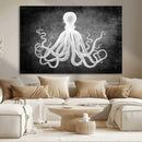 Black White Octopus Wall Art Canvas Print by MyGreatCanvas | Canvas Wall Art Prints | Photo Prints & Wall Decor