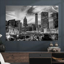 Black and White Atlanta Wall Art Canvas Print by MyGreatCanvas | Canvas Wall Art Prints | Photo Prints & Wall Decor