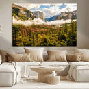 Half Dome Yosemite Canvas Wall Art – Majestic Triptych