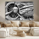 Vintage Antique Airplane Wall Art Canvas Print