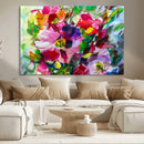 Oil Flower Abstract Canvas Print by MyGreatCanvas | Canvas Wall Art Prints | Photo Prints & Wall Decor