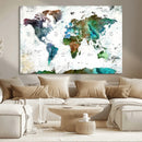Modern Watercolor World Map Canvas Wall Art – Framed by MyGreatCanvas | Canvas Wall Art Prints | Photo Prints & Wall Decor