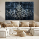 Dark Chandelier Wall Art Canvas Print by MyGreatCanvas | Canvas Wall Art Prints | Photo Prints & Wall Decor