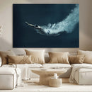 Swimmer Wall Art Canvas Print