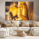 Gold Buddha Statue Hands Wall Art Canvas Print by MyGreatCanvas | Canvas Wall Art Prints | Photo Prints & Wall Decor