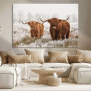 Longhorn Cattle Wall Art Canvas Print, Framed Farmhouse by MyGreatCanvas | Canvas Wall Art Prints | Photo Prints & Wall Decor