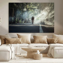 Cycling Road Bike in the Morning, Cycling Road Bike Canvas by MyGreatCanvas | Canvas Wall Art Prints | Photo Prints & Wall Decor