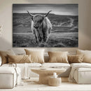 Fluffy Cattle Wall Art Print, Highland Cow Canvas, Framed by MyGreatCanvas | Canvas Wall Art Prints | Photo Prints & Wall Decor