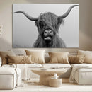 Texas Cow Wall Art Canvas, Texas Longhorn Cattle Canvas by MyGreatCanvas | Canvas Wall Art Prints | Photo Prints & Wall Decor