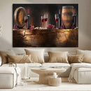 Wine and Barrels Wall Art Canvas Print by MyGreatCanvas | Canvas Wall Art Prints | Photo Prints & Wall Decor